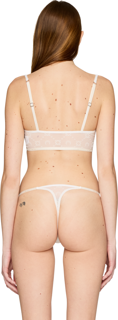 Marine Serre Recycled Mesh Flock Bralette