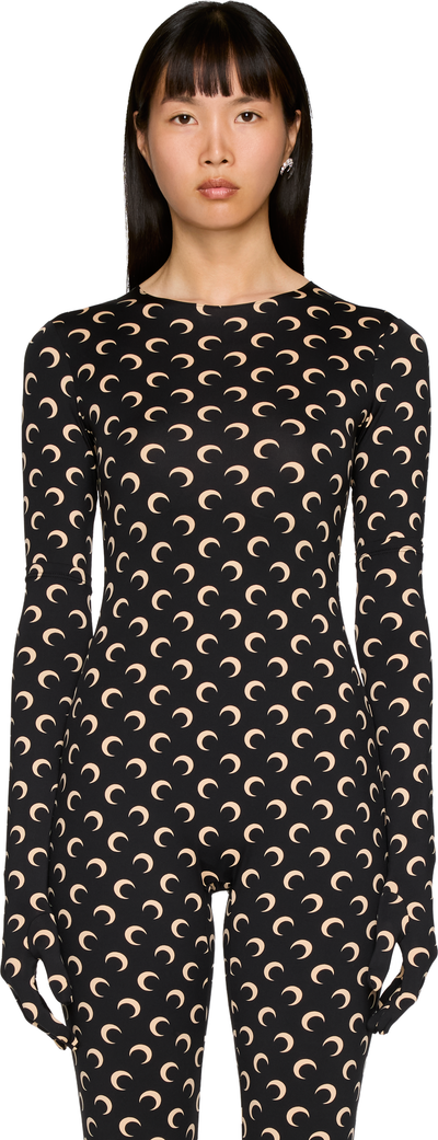 Marine Serre Regenerated All Over Moon Gloves