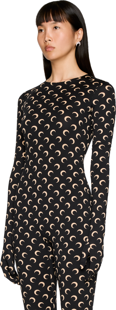 Marine Serre Regenerated All Over Moon Gloves