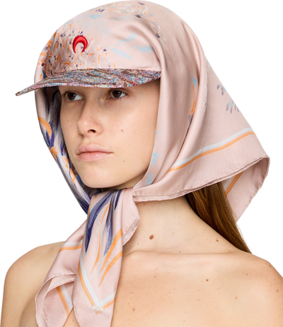 Marine Serre Regenerated Silk Scarves Veiled Cap