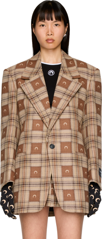 Picture of Moon Checks Jacquard Boxy Jacket