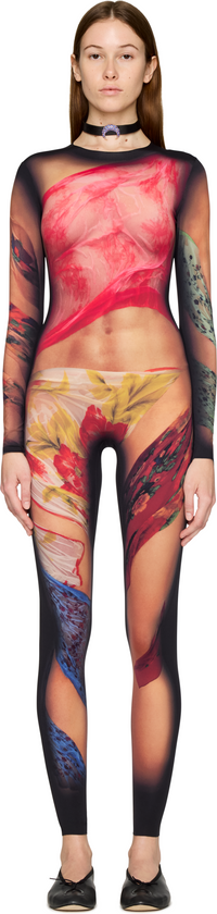 Picture of Recycled Draped Statue Jersey Catsuit