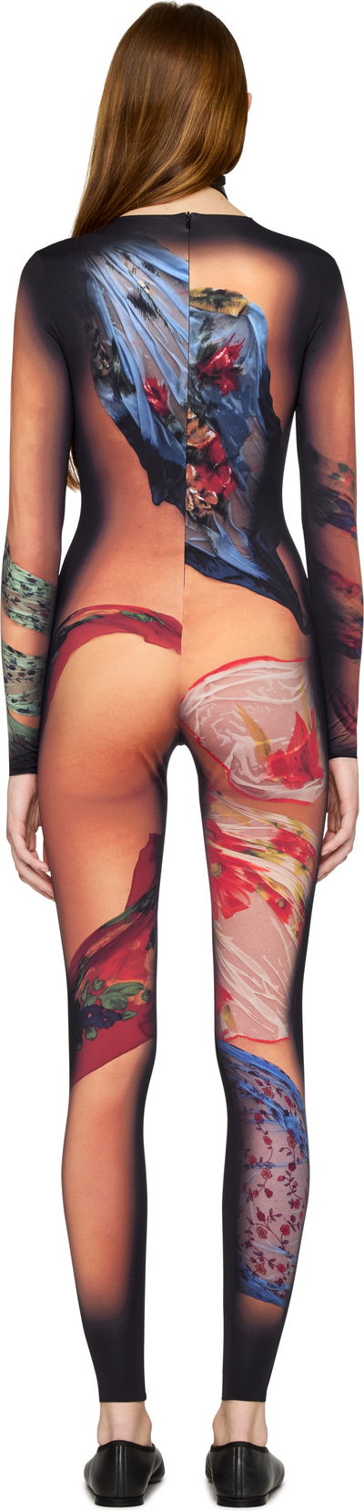 Marine Serre Recycled Draped Statue Jersey Catsuit