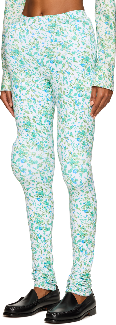 Duran Lantink Printed Flowers Padded Jersey Leggings