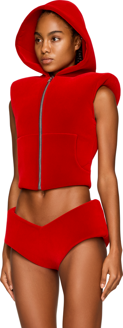 Duran Lantink Padded Waistcoat Hoodie