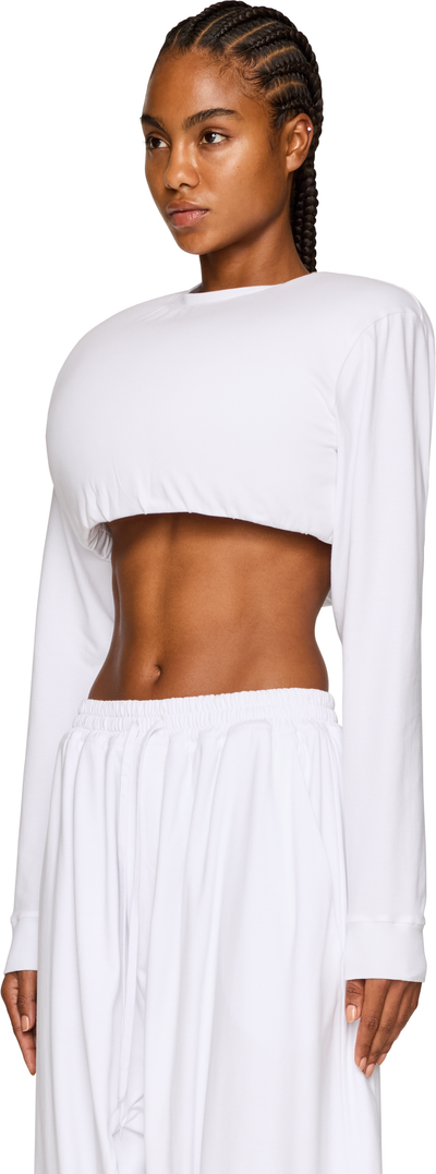 Duran Lantink Padded Jersey Cropped Top