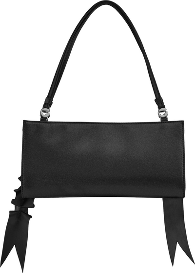 Coperni Pleated Ribbon Satin Pochette Bag