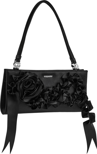 Coperni Pleated Ribbon Satin Pochette Bag