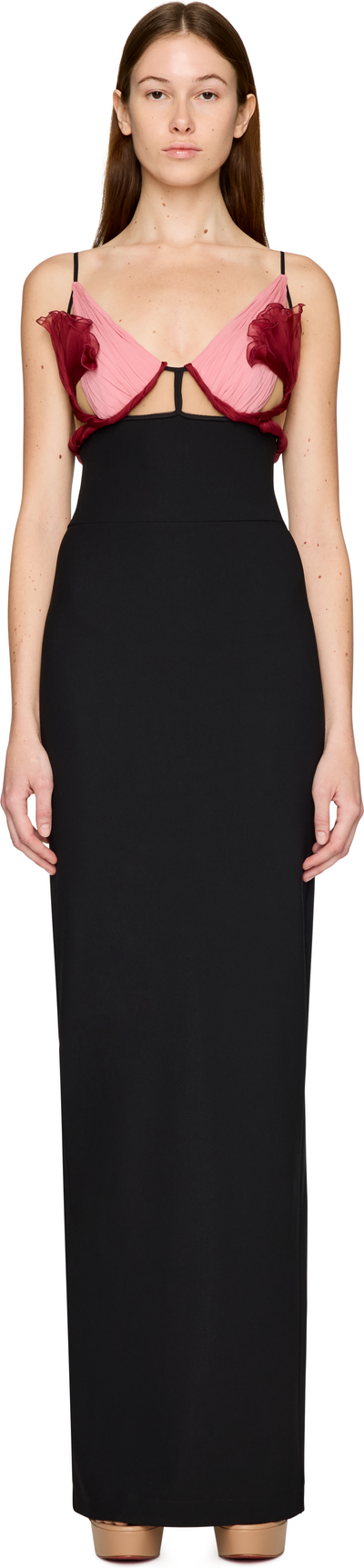 Nensi Dojaka Evie Petal Maxi Dress