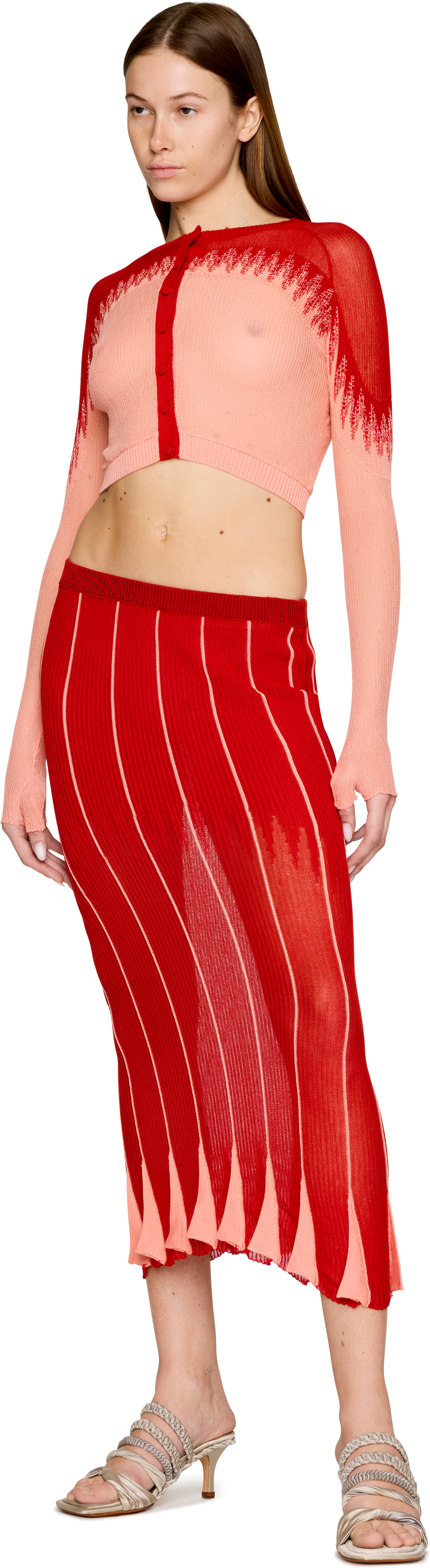 Isa Boulder Pleating Maxi Skirt