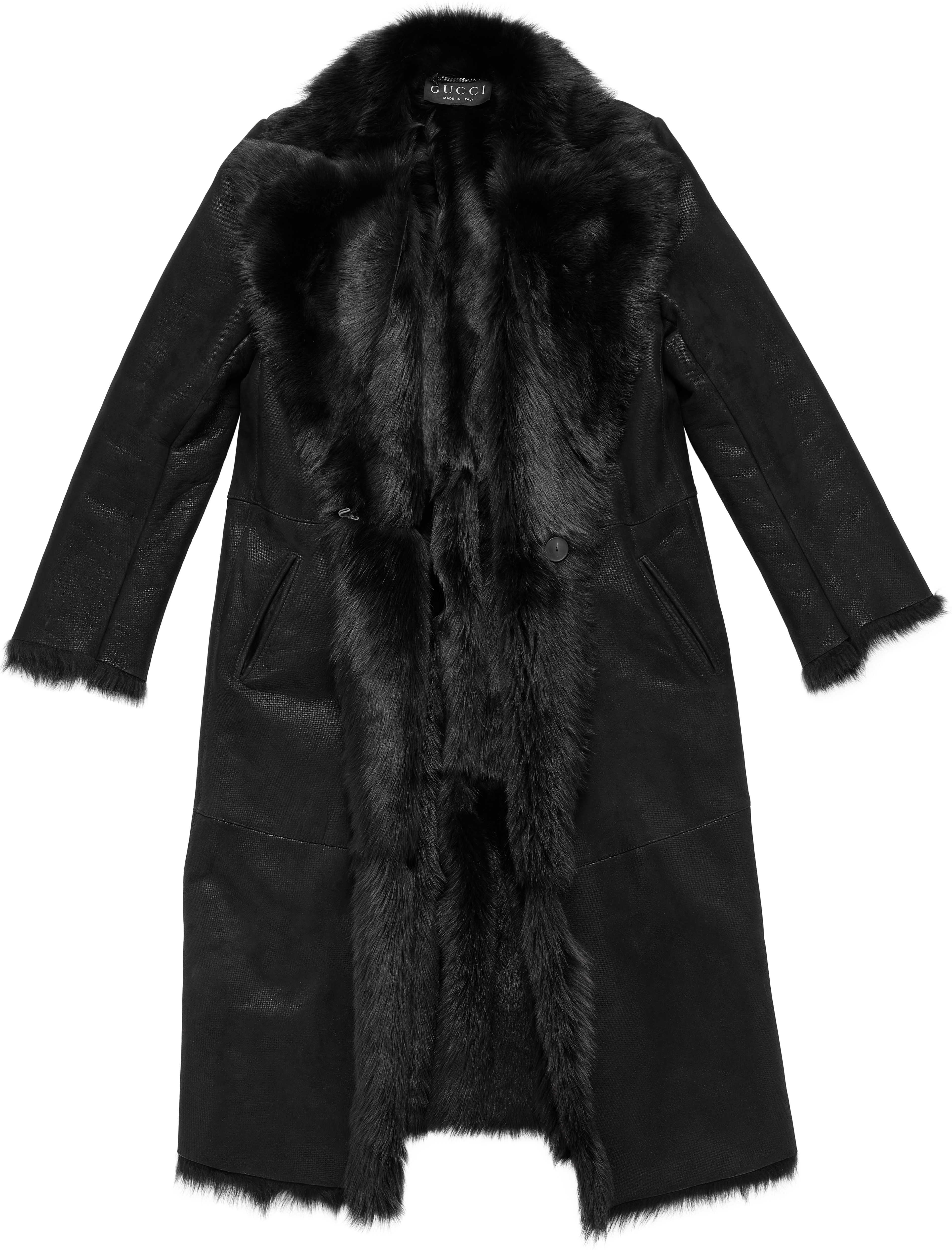 Picture of Faux Fur Trench Coat