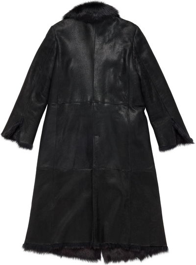 Gucci By Tom Ford Faux Fur Trench Coat