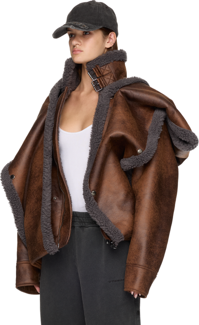 Y/Project Snap Off Panel Hood Aviator Jacket