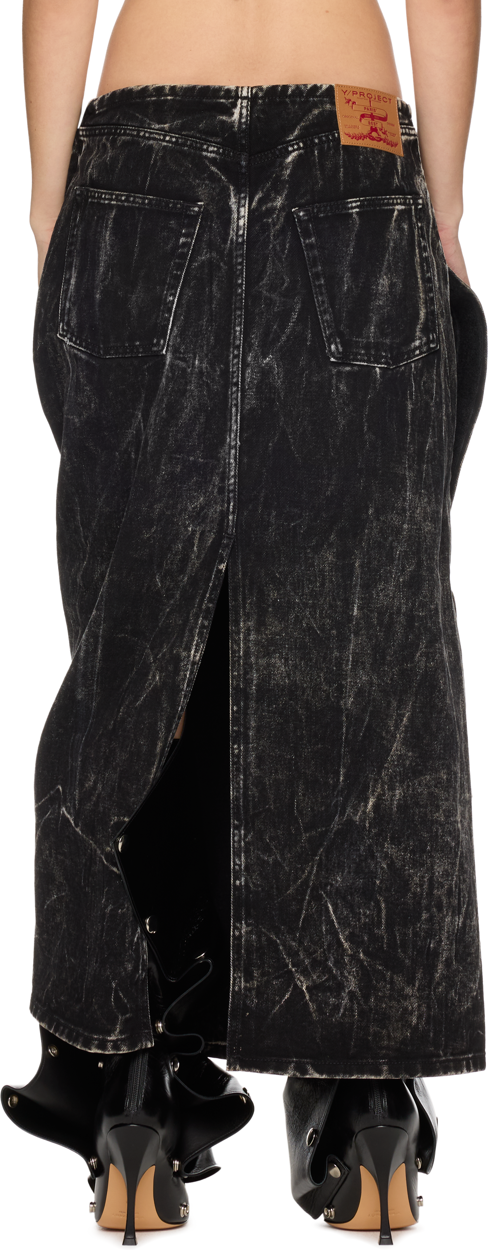 Y/Project Velcro Denim Skirt