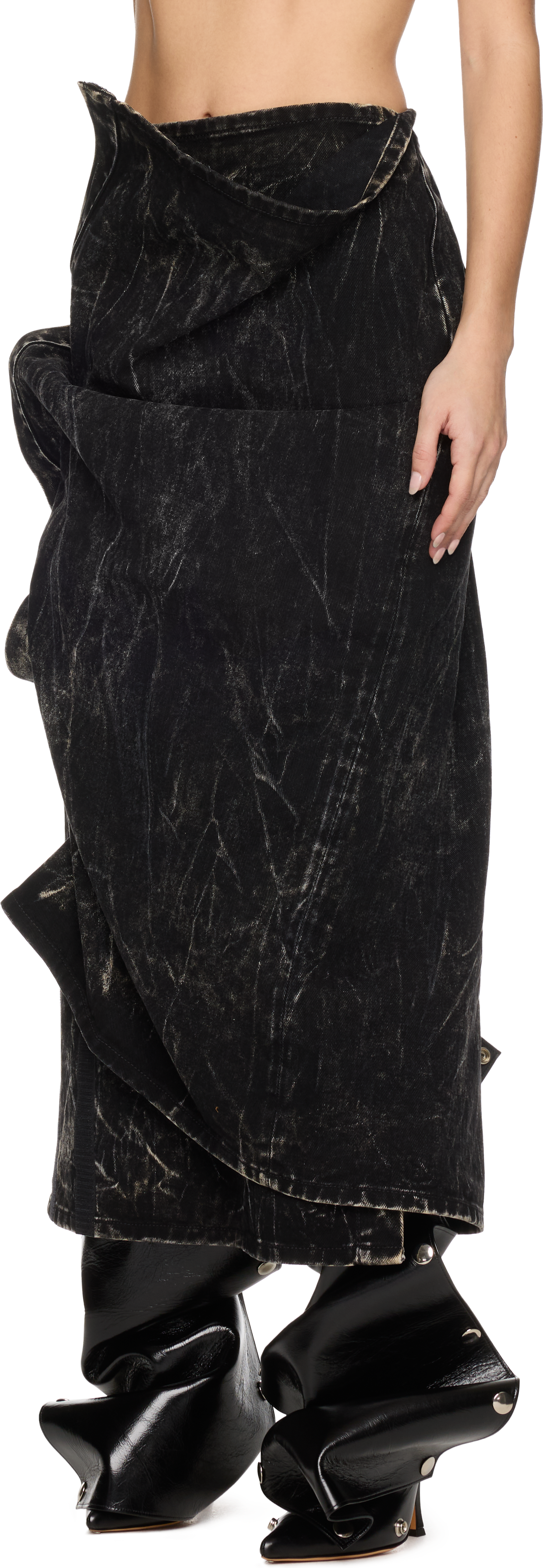 Y/Project Velcro Denim Skirt