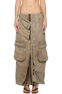 Picture of Velcro Cargo Midi Skirt