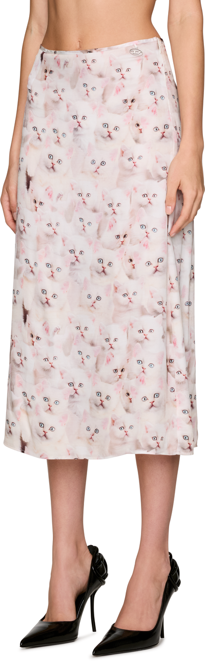 Diesel O-Rchid-R1 Midi Skirt