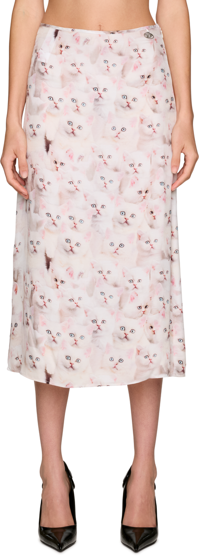 Diesel O-Rchid-R1 Midi Skirt