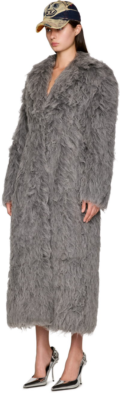 Diesel W-Glamo-R1 Faux-Fur Coat