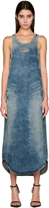 Picture of De-Mariana-S Denim Maxi Dress