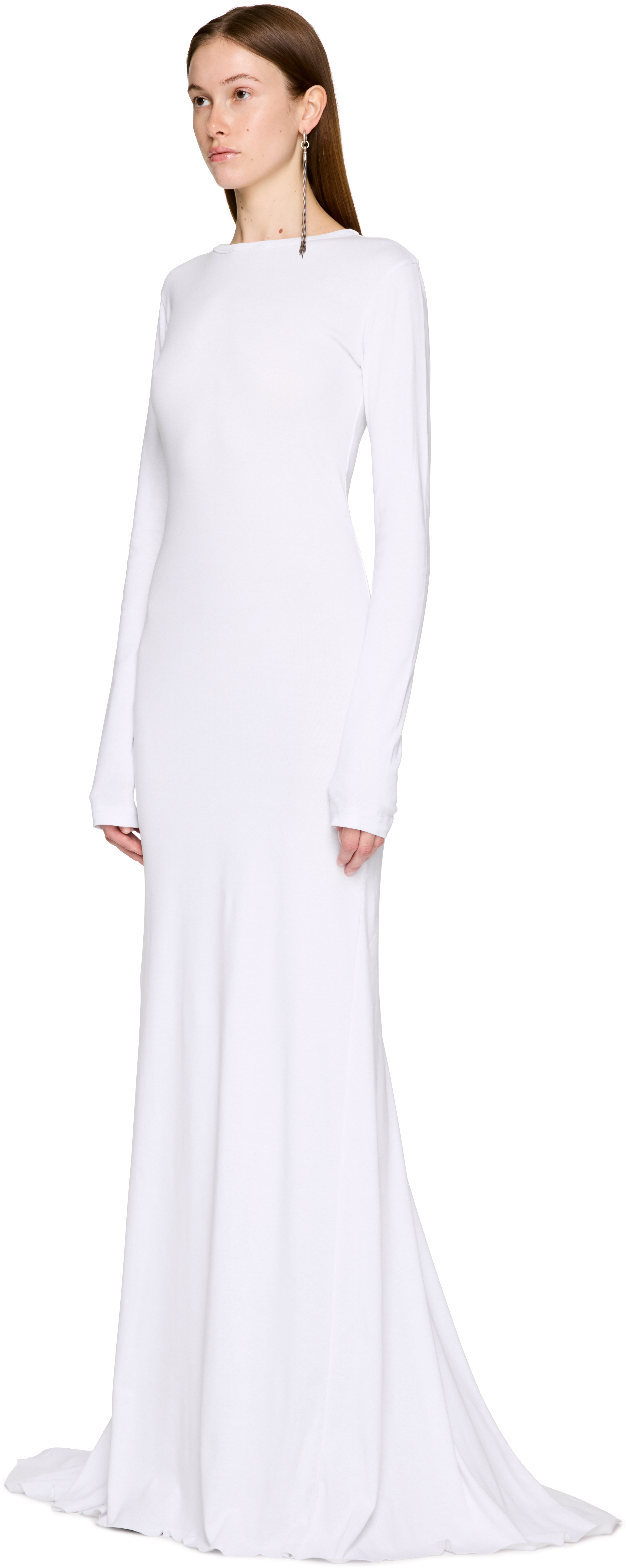 Ann Demeulemeester Jesse Long Sleeve X-Long Flare Maxi Dress