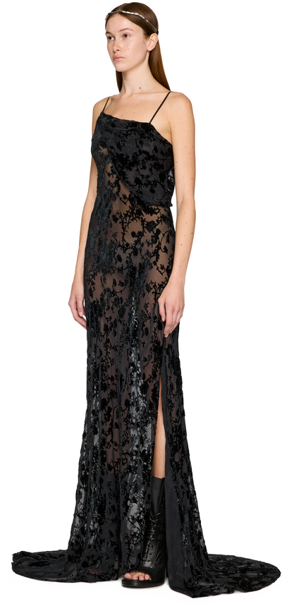 Ann Demeulemeester Aaricia Long Bias Slip Maxi Dress