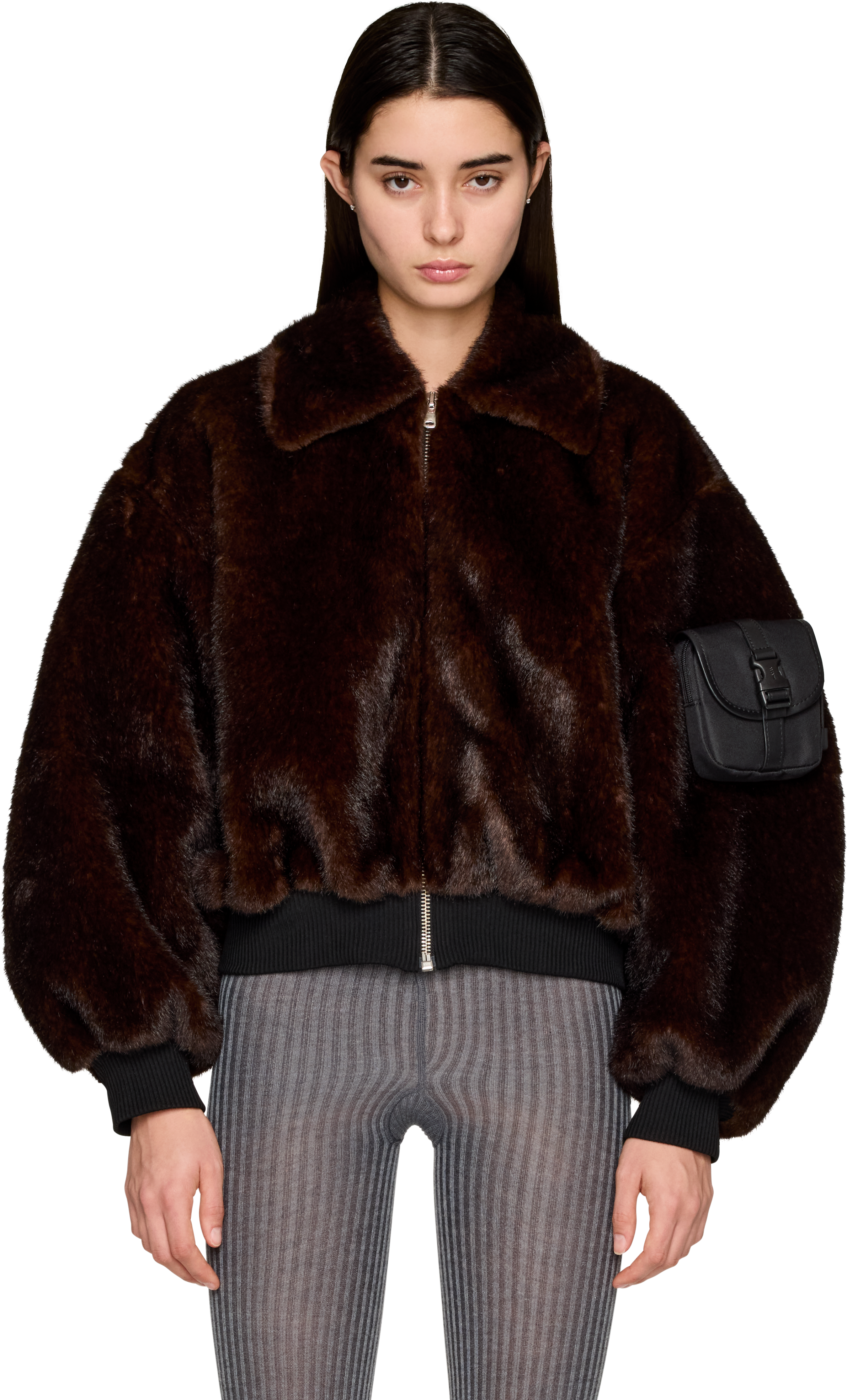 Picture of Faux Fur Bomber Jacket