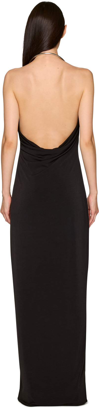 Coperni Logo Necklace Maxi Dress