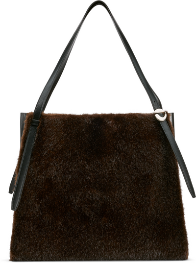 Coperni Faux Fur Belt Tote Bag