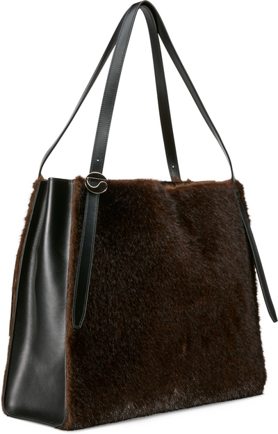 Coperni Faux Fur Belt Tote Bag