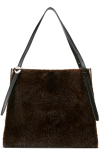Picture of Faux Fur Belt Tote Bag