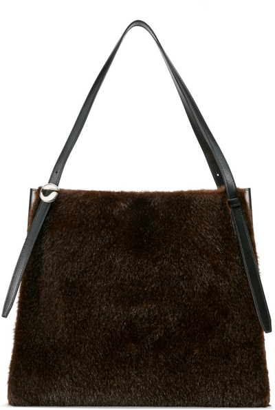 Coperni Faux Fur Belt Tote Bag
