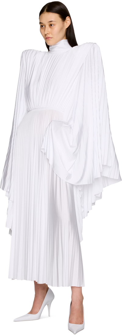 VETEMENTS Tight Shoulder Plisse Maxi Dress