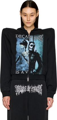Picture of Cradle of Filth Cut-Up Extreme Shoulder Zip-Up Hoodie