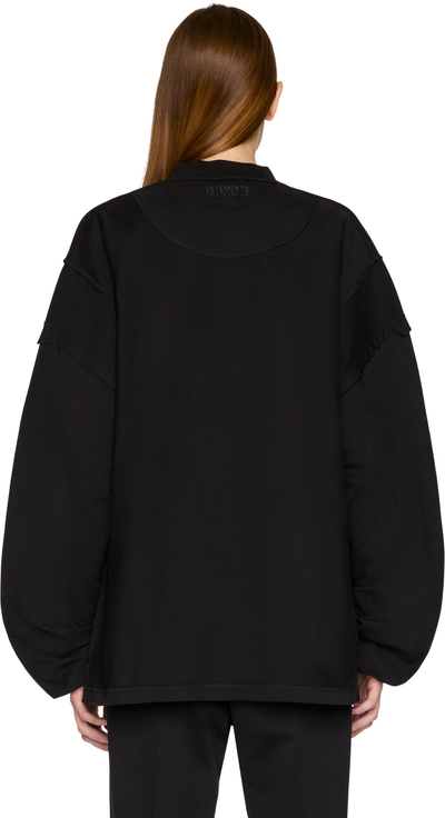 VETEMENTS Shut Down' Embroidered Reworked Longsleeve T-Shirt