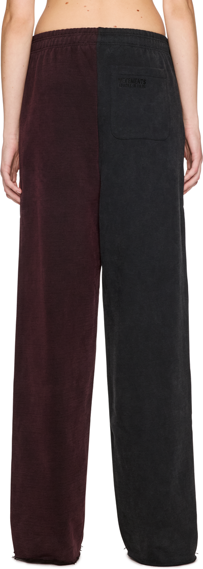 VETEMENTS Cradle of Filth Cut-Up Baggy Sweatpants