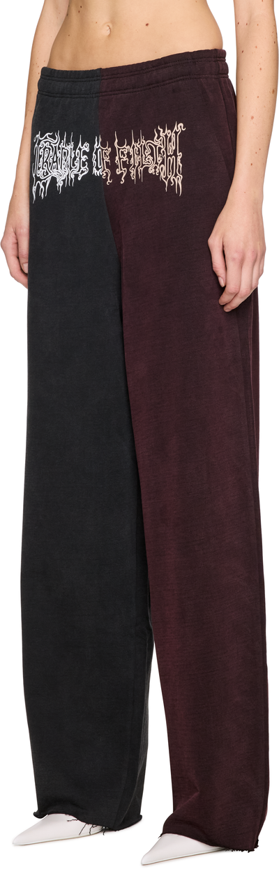 VETEMENTS Cradle of Filth Cut-Up Baggy Sweatpants