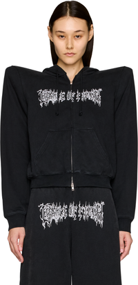Picture of Cradle of Filth Logo Extreme Shoulder Zip-Up Hoodie