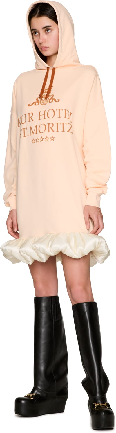 Laura Andraschko 'Kur Hotel St. Moritz' Hoodie Mini Dress