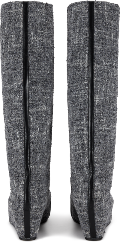 Laura Andraschko Tweed Riding Ballerina Tall Boots