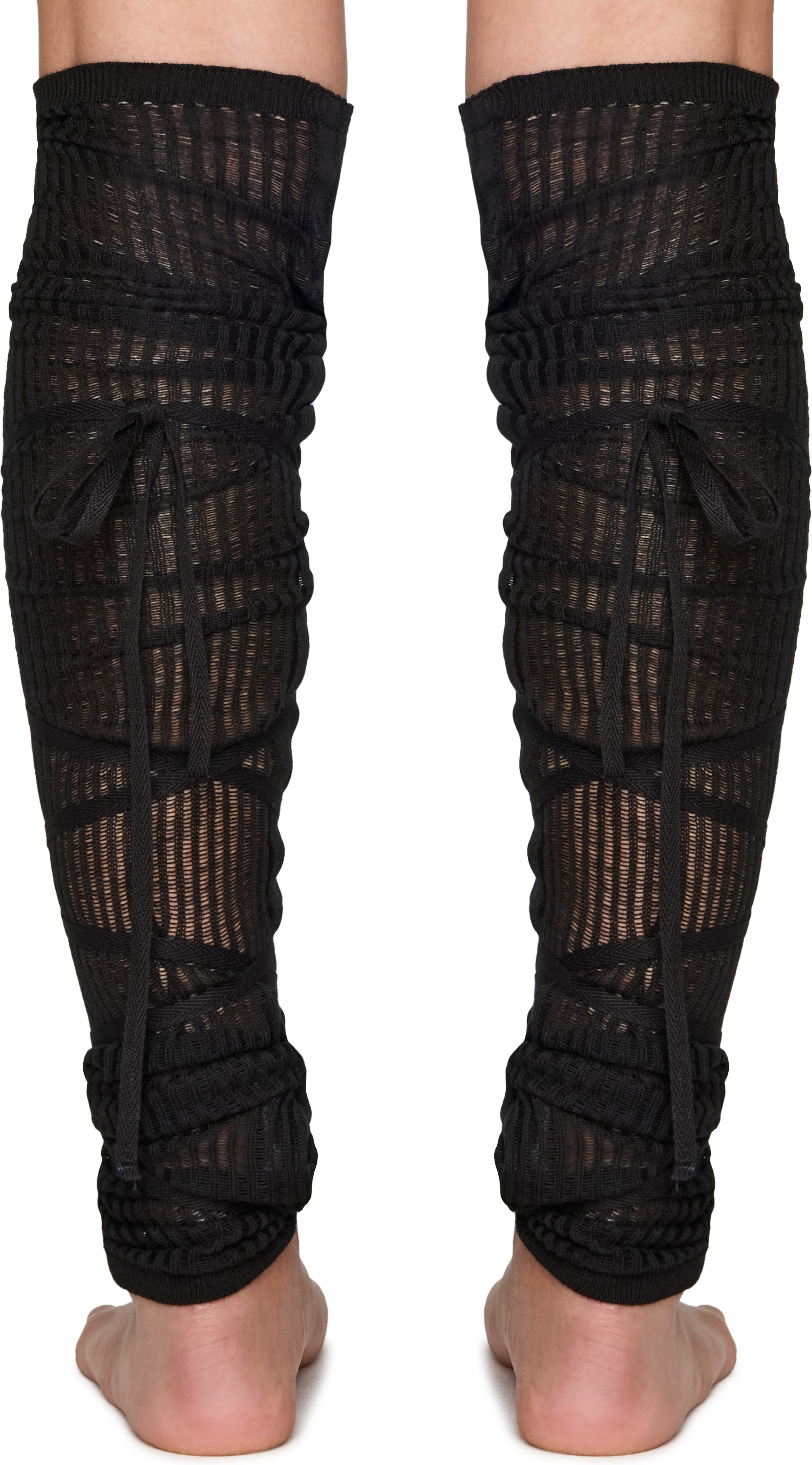 Ann Demeulemeester Adel Open Rib Leg Warmers