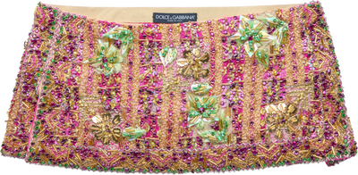 Dolce & Gabbana Embellished Micro Skirt