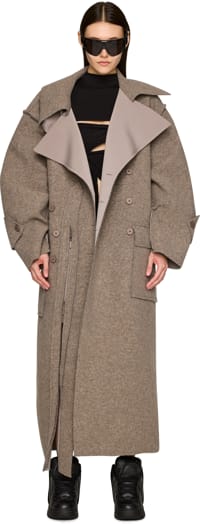 Picture of Scuba Oversized Split Trench Coat