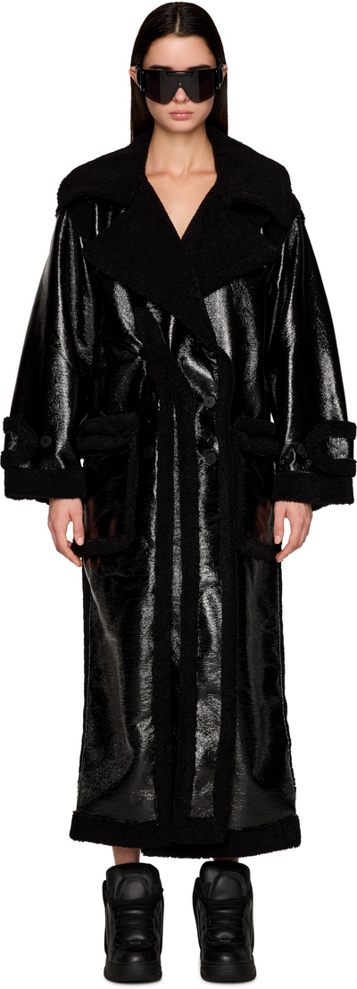 Ottolinger Oversized Split Faux-Leather Coat