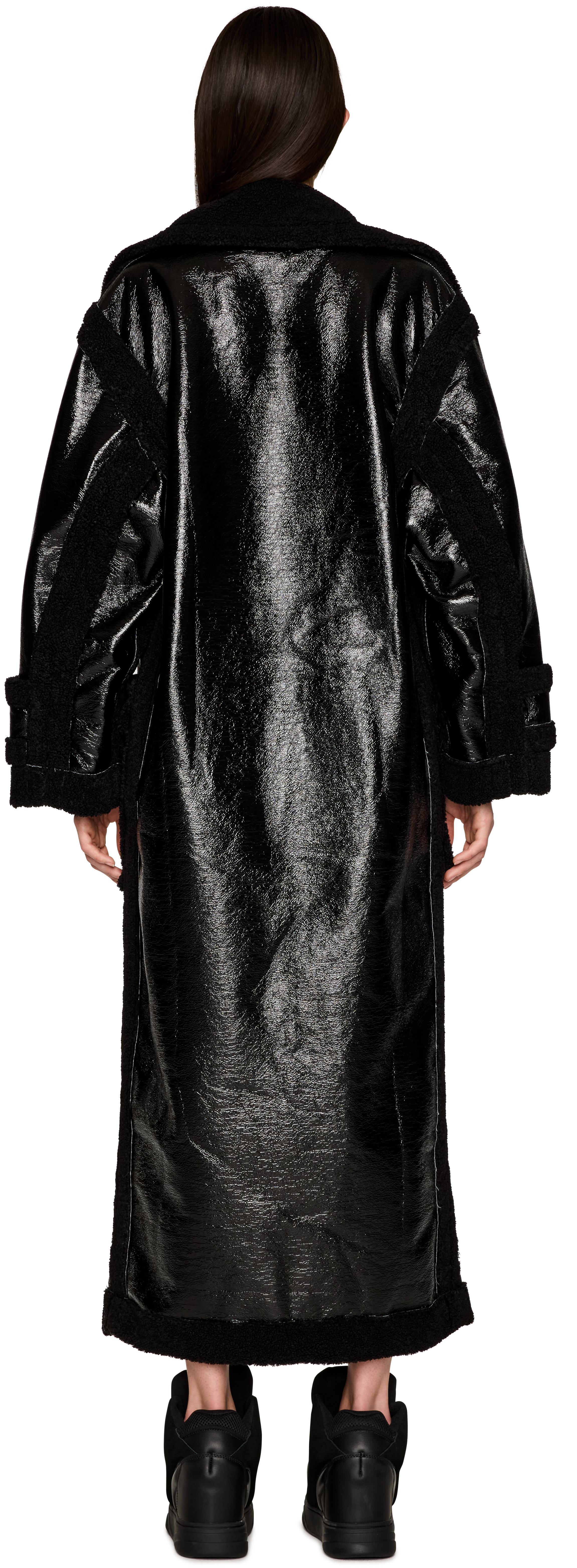 Ottolinger Oversized Split Faux-Leather Coat