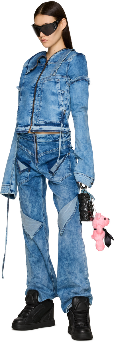 Ottolinger Drape Collar Denim Jacket