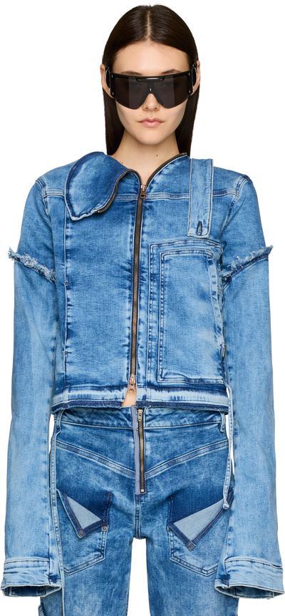 Ottolinger Drape Collar Denim Jacket