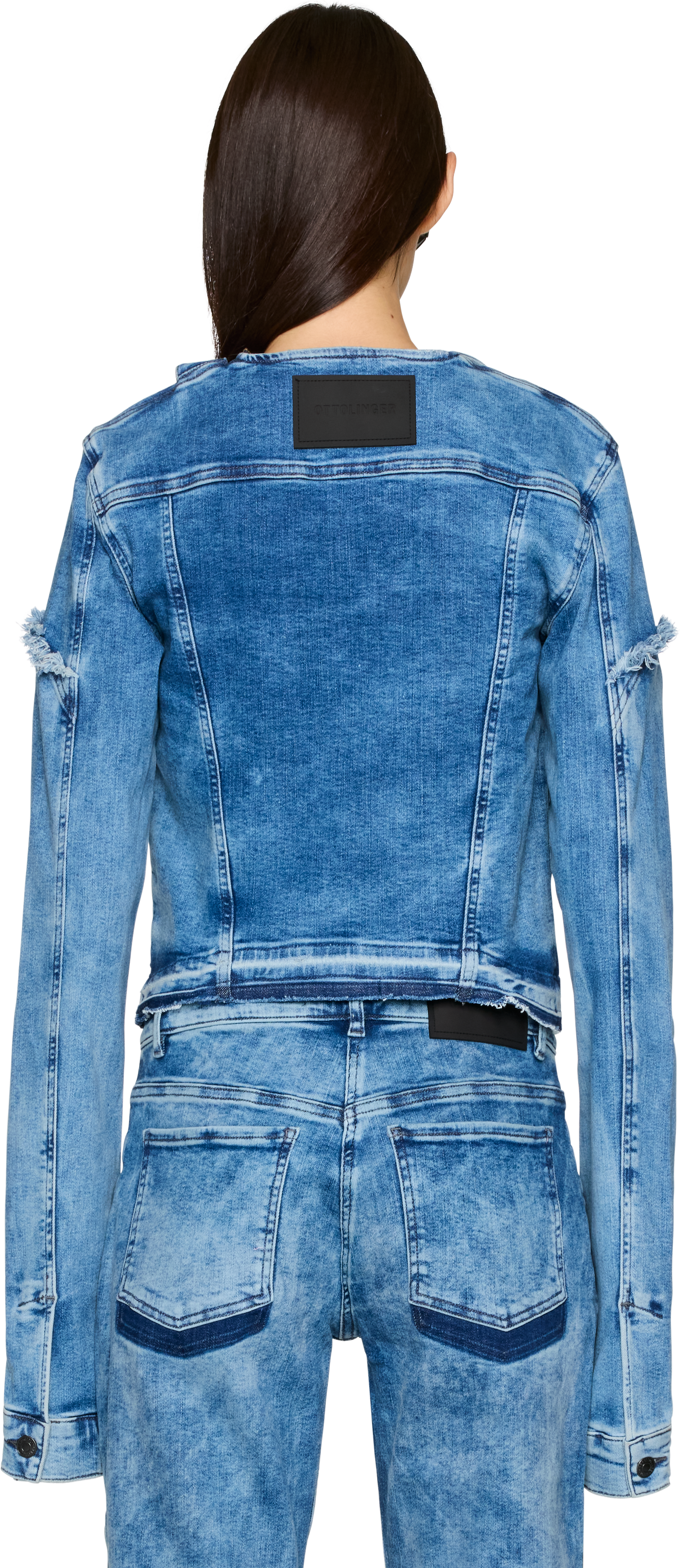 Ottolinger Drape Collar Denim Jacket