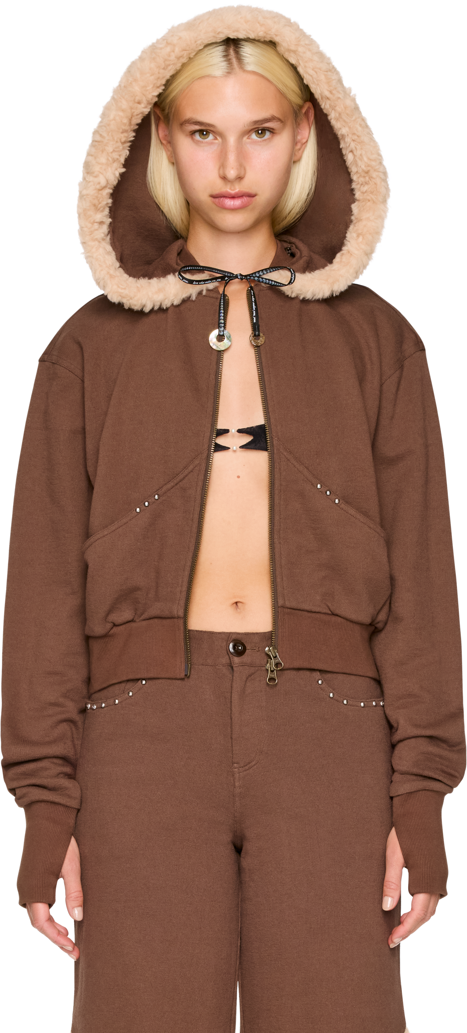 Picture of Detachable Hood Combo Short Jacket Hoodie