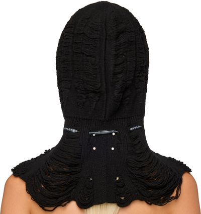 Rui Laddering Wool Ribbon Hood Balaclava